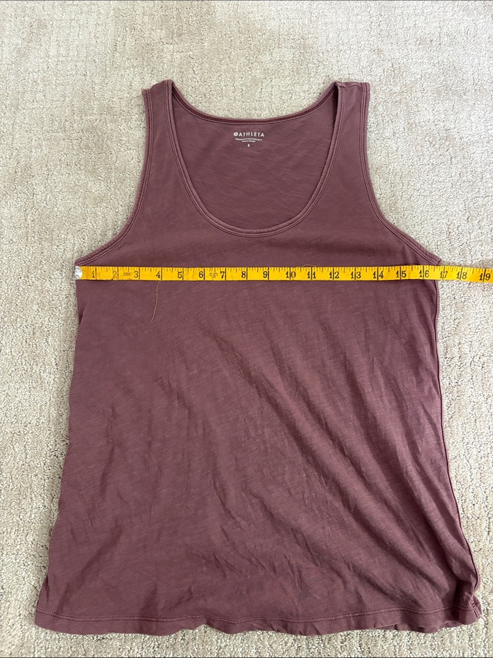 Athleta Women's Mauve Plum Tank Top - Scoop Neck